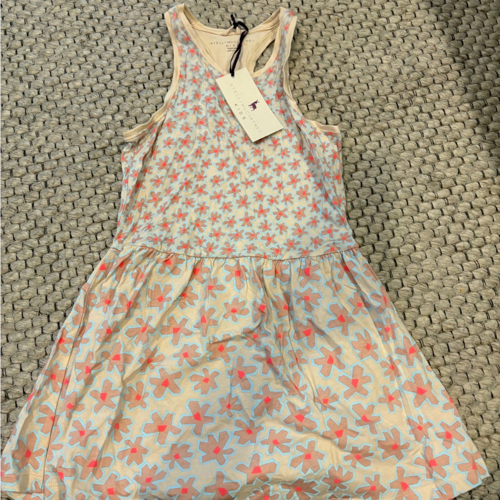Stella McCartney Kids Floral Dress - Pink and Cream